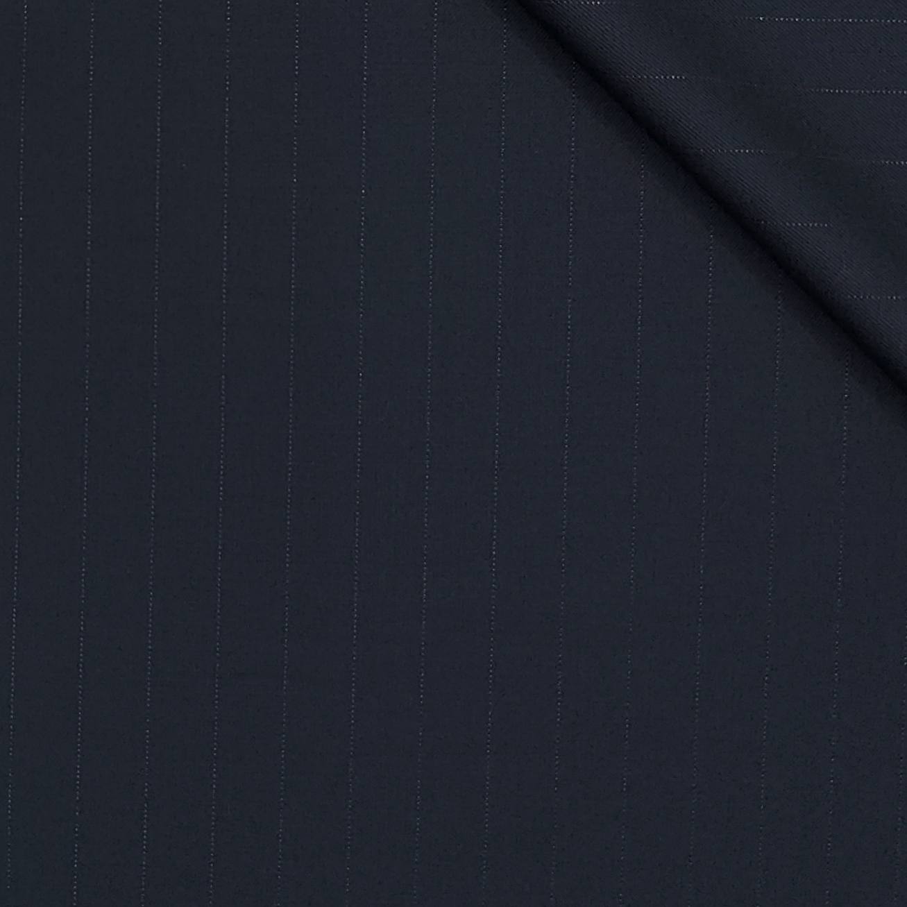 Trouser Fabric OCM Super 130s Wool Blended Broad Lining Colour Dark Blue